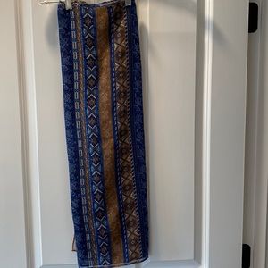 Canyon sky scarf brown and blue